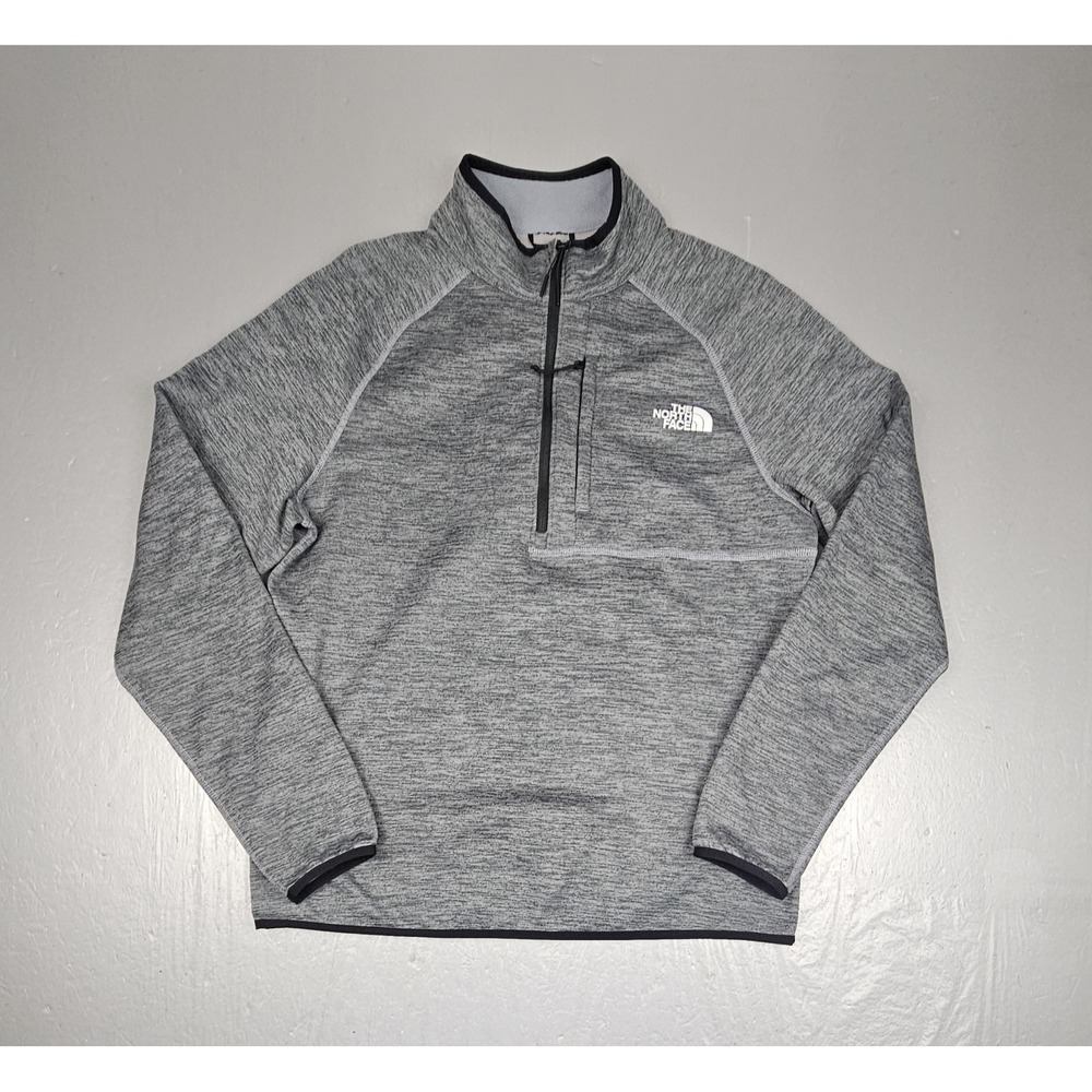 The North Face XL Canyonlands Qt Zip Pullover Mens Medium Heather Gray